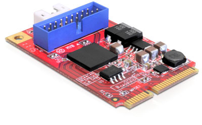 Delock MiniPCIe I/O PCIe full size 1 x 19 Pin USB 3.0 Pin Header