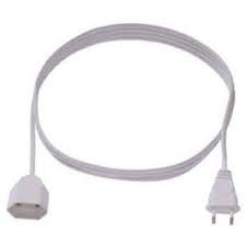 Bachmann Kabel, Verlängerung, Dose(Euro, CEE7/16)->Stecker(Euro, CEE7/16), 2m, weiss,