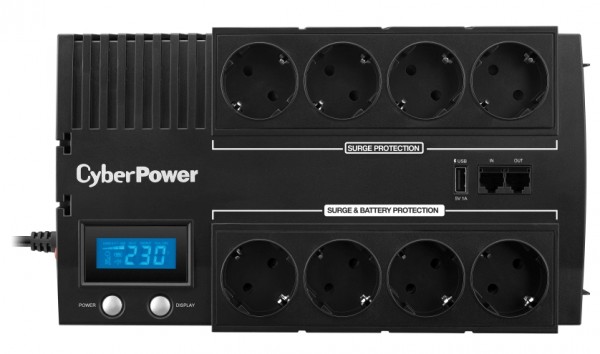 CyberPower USV, BRICs-Serie, Line-Interactive, 700VA/420W, LCD, USB,