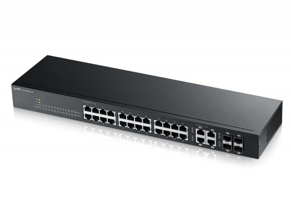 Zyxel Switch GS1920-24V2, 24x Gigabit Ports, 4x Combo, smart managed, L2