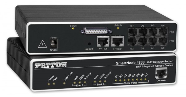 Patton SmartNode 4834, Analog IAD, 4 FXS, ADSL2+, Annex A & B