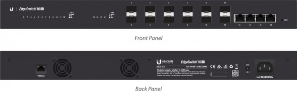 Ubiquiti EdgeSwitch 16 / 12 SFP+ Ports / 4 RJ45-10G / ES-16-XG