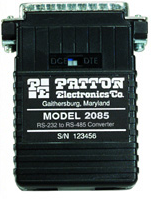 Patton 2084 RS-232 TO RS-485 INTERFACE CONVERTER (DB25F; RJ45); 2-WIRE