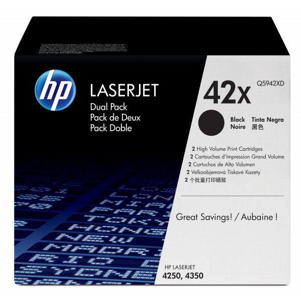 HP Toner 42X*schwarz* Doppelpack