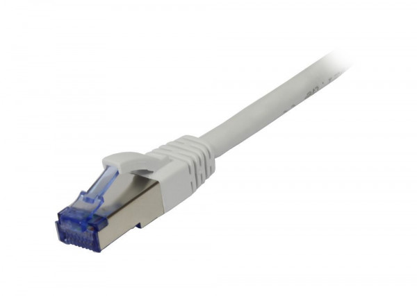 Patchkabel RJ45, CAT6A 500Mhz,20m, weiss, S-STP(S/FTP), Komponent getestet, AWG26, Synergy 21