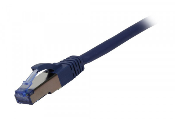 Patchkabel RJ45, CAT6A 500Mhz, 2m, blau, S-STP(S/FTP), Komponent getestet, AWG26, Synergy 21