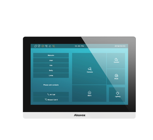 Akuvox Indoor-Station C317W, w/o logo, Touch Screen, Android, POE, Wi-Fi, white