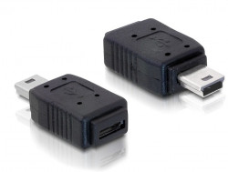 Adapter USB 2.0 mini => USB 2.0 micro A+B Buchse *DeLock*