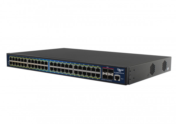 ALLNET Switch full managed 52 Port Gigabit 850W / 48x PoE+ / 4x SFP+ 10G / 19" / "ALL-SG8652PMJ-10G"