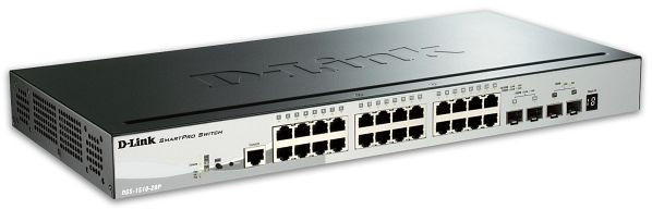 D-Link Switch 1000/100/10MBit 24xTP 4xSFP+ - PoE+