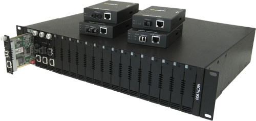 Perle Medien Konverter 100 RJ45/SC Multimode ( bis zu 2k