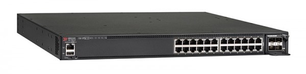 CommScope Ruckus Networks ICX 7450 Switch 24-port 1 GbE switch bundle includes 4x10G SFP+ uplinks, 2