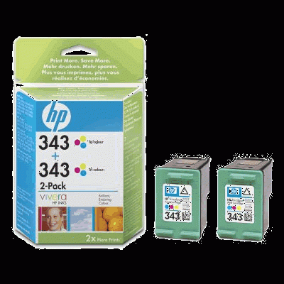 HP Tinte 343 *3-farbig* Doppelpack