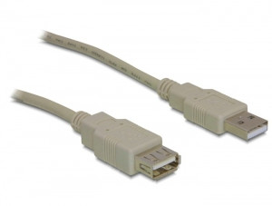 Kabel USB 2.0 A (St) => A (Bu) 1,8m *DeLock*