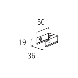 Synergy 21 by EUTRAC PENDELCLIP FÜR SEIL/Pendel, Weiss, M13