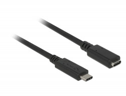 Kabel USB 3.1 C (St) => C (Bu) 1,0m *DeLock*