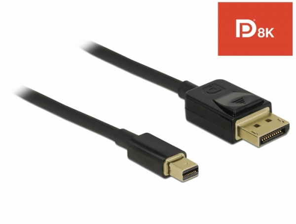 Kabel Video DisplayPort Mini => DisplayPort ST/ST 1,0m *DeLock* 8K