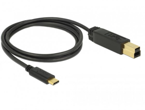 Kabel USB 3.1 C (St) => B (St) 1,0m *Delock*