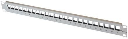 Telegärtner Patchpanel 24xAMJ/AMJ-S-Mod./Kupplung 19" Schwar