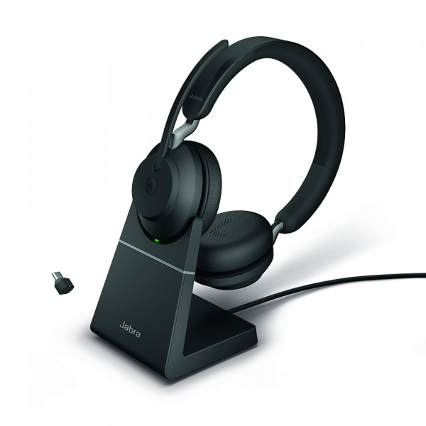 Jabra Evolve2 65 Link380a UC Stand Stereo Black