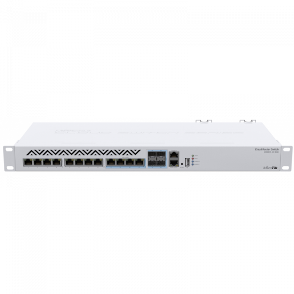 MikroTik Cloud Router Switch CRS312-4C+8XG-RM, 8x 10GB RJ45 Ports, 4x Combo 10GB (RJ45/SFP+), Rackmo