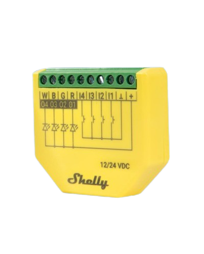 Shelly · Unterputz · "Plus RGBW PM" · LED Lichtcontroller · WLAN · BT