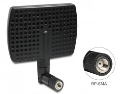 Delock Antenne WLAN RP-SMA 5-7 dBi direktional Gelenk *schwarz*