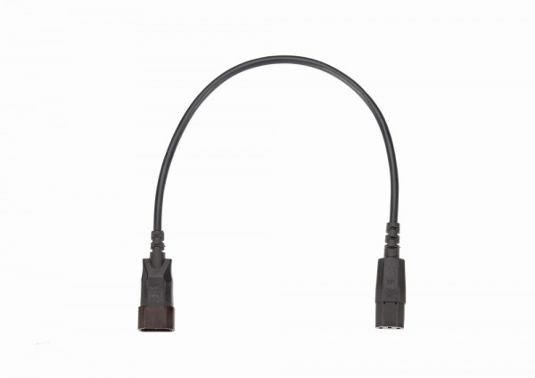 Bachmann Kabel, Verlängerung, Kupplung(C13)->Stecker(C14), 0.5m, schwarz,