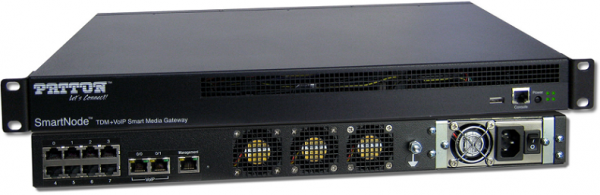 Patton SmartNode 10010 SmartMedia TDM Switch 4E1/T1 Span with Standard Signaling Set. Redundant Uni