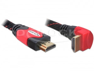 DeLock Kabel High Speed HDMI mit Ethernet A (St) - A (St) gewinkelt 2,0 m