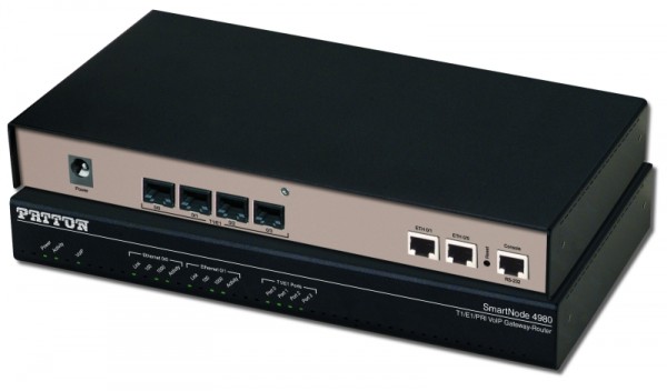 Patton SmartNode 4980A, 4 E1/T1 PRI, Trinity Only, 60 VoIP Calls not upgradeable, or 15 SIP-SIP call