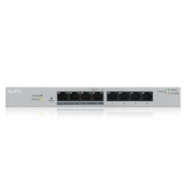 Zyxel Switch GS1200-8, 8x Gigabit Ports, smart managed, lüfterlos