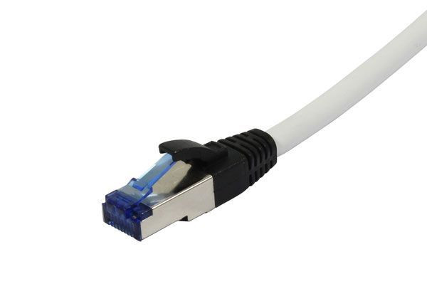 Patchkabel RJ45, CAT6A 500Mhz,10m, weiss, S-STP(S/FTP), PUR(Superflex), Außen/Outdoor/Industrie, AWG