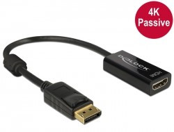 Delock VGA Adapter Displayport St > HDMI Buchse passiv 4K