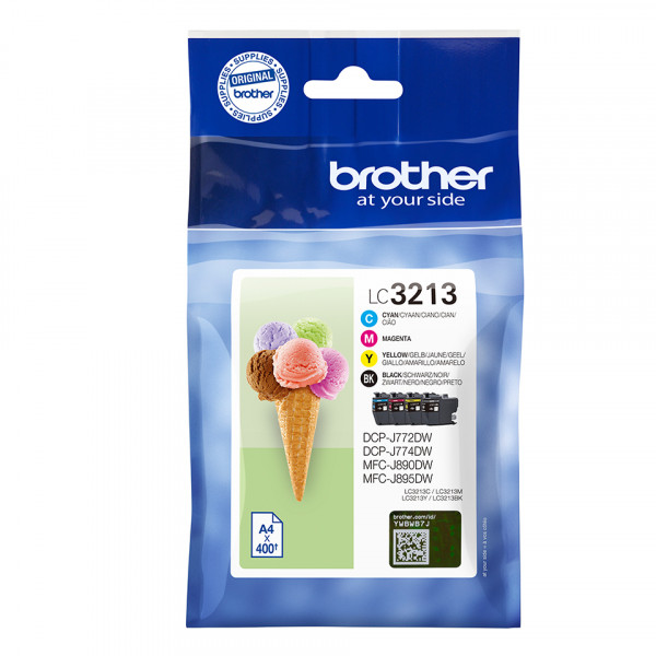 Brother Tinte LC3213 Value 4-Pack *Schwarz, Gelb, Cyan, Magenta*