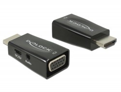 Delock Adapter HDMI-A Stecker > VGA Buchse mit Audio