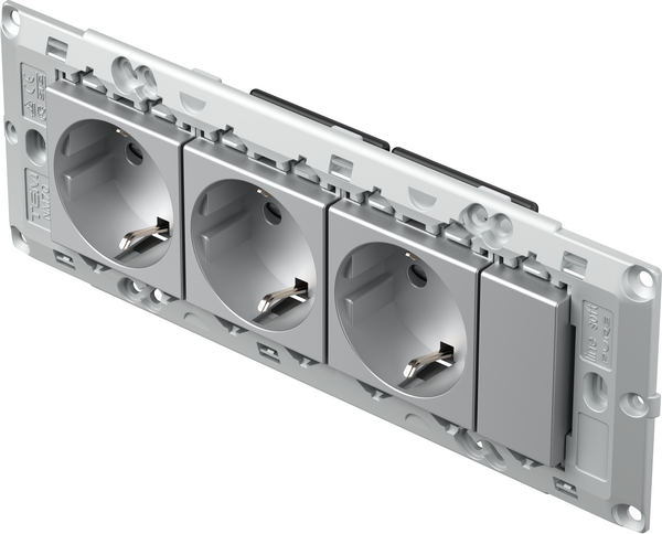 TEM Serie Modul Sets SOCKETS SET 3x Schutzkontakt 2P+E 16A