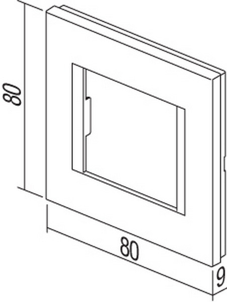 TEM Serie Modul Rahmen OL COVER PLATE LINE2M SB