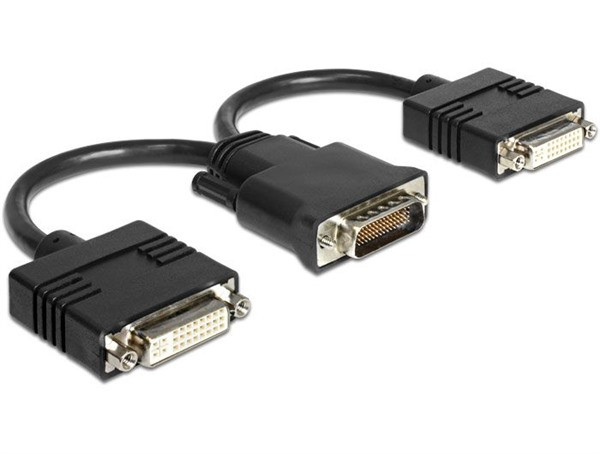 DeLock Konverter Adapter DMS-59 Stecker zu 2x DVI Buchse