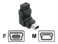 DeLock Adapter mini USB-B 5pin 90° gewinkelt St > Bu