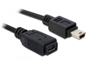 DeLock Kabel USB MINI B (St) => MINI B (Bu) 1,0m