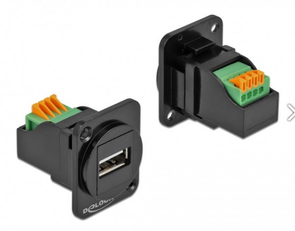 Delock D-Typ Modul USB 2.0 Typ-A Buchse zu Terminalblock