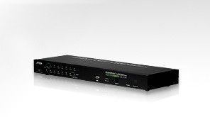 Aten KVM-Switch 8-fach VGA/(USB, PS/2), 19", KVMIP, stackab