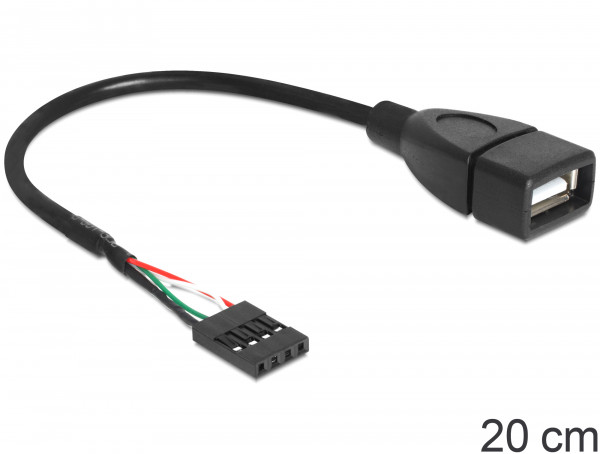 DeLock Kabel USB 2.0 Typ-A BU / Pin Header