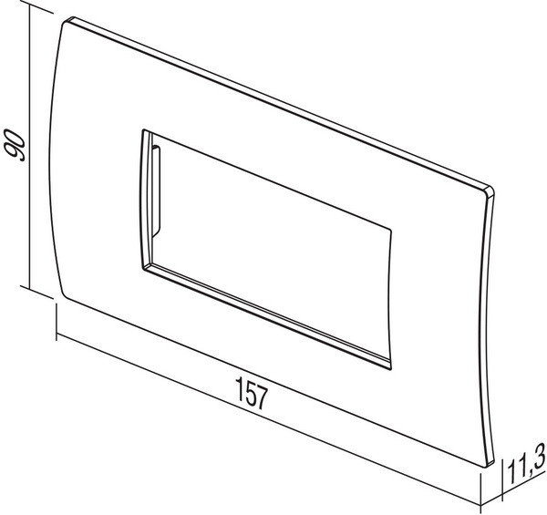 TEM Serie Modul Rahmen OP COVER PLATE PURE4M WB