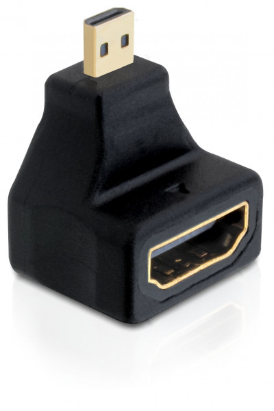 Delock Adapter High Speed HDMI St > Bu 90° gewinkelt