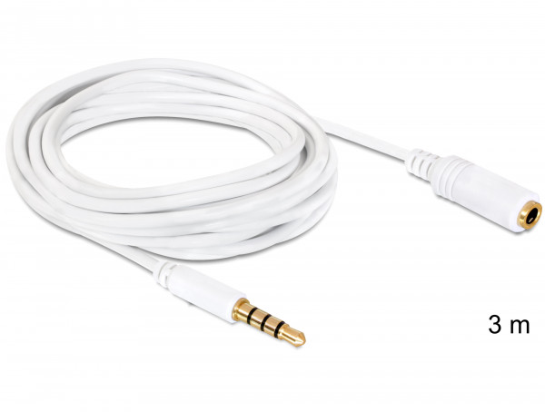 Delock Audiokabel Klinke 3.5mm (ST) > Klinke (BU) 3 m