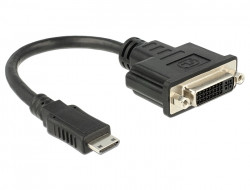 DeLock Adapter HDMI mini > DVI 24+1 Buchse