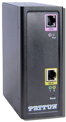 Patton Ruggedized 5.7 Mbps CopperLink 1311 Ethernet Extender (Remote); Conformal Coated; 1 x10/100;