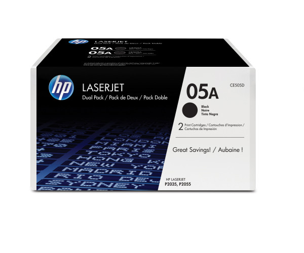 HP Toner 05A *schwarz* Doppelpack